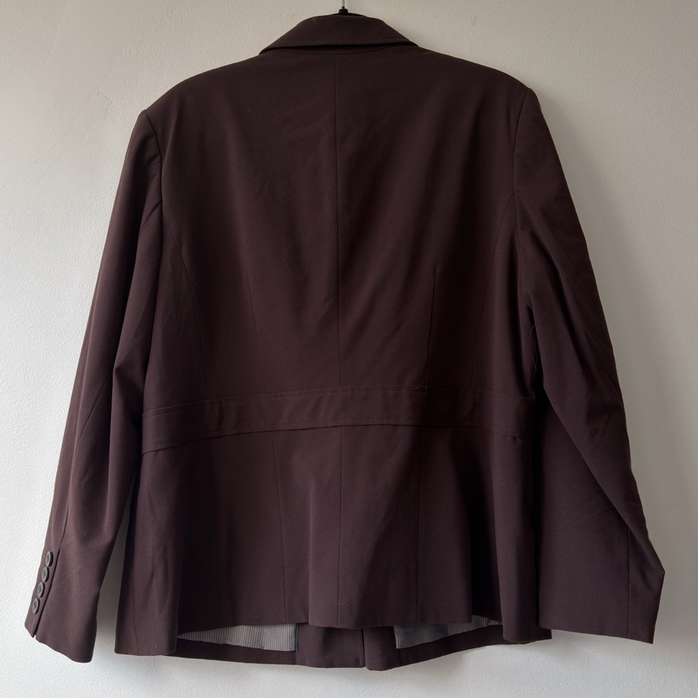 Worthington Women's Dark Brown Single-Breasted Blazer - Picture 5 of 5